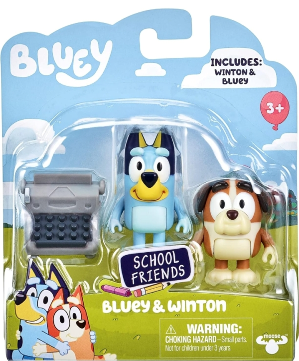 Bluey School Friends Fun - Winton & Bluey, 2.5 inch